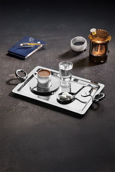 AROW Tr-4556 Luxury Silver Handle Presentation Tray