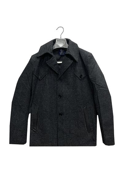 CLASSİCS MEN Ανδρικό παλτό με γιακά Full Judge Comfortable Fit-7067