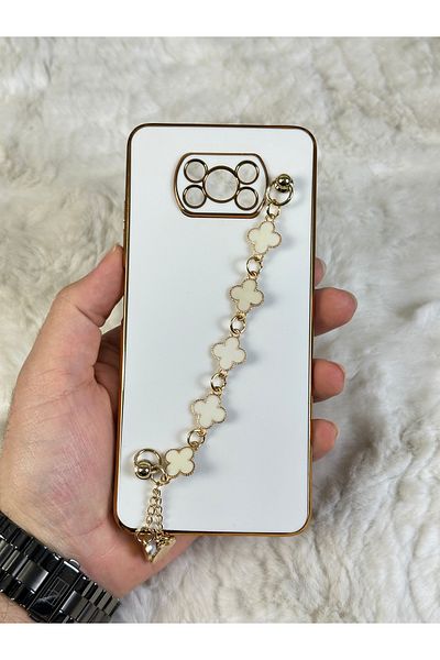 Vip Case متوافق مع POCO X3 وX3 PRO - مقاوم للأوساخ وقابل للمسح وحماية الكاميرا اللامعة من السيليكون مع مقبض يدوي