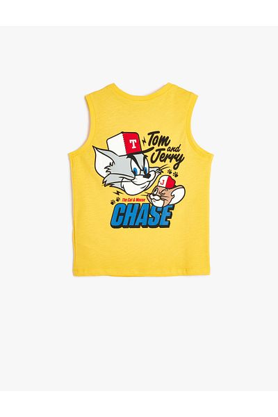 Koton Tanktop aus lizenzierter Baumwolle mit Tom-und-Jerry-Aufdruck