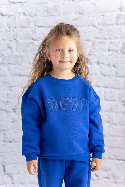 Zeyland Girls' Embroidered Sax Sweatshirt