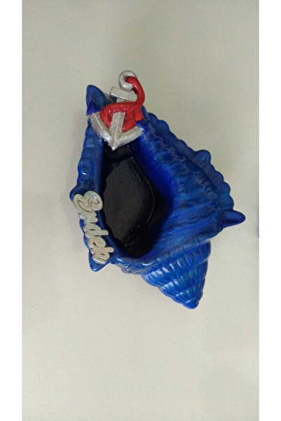 Yıldız İskandinav منفضة سجائر باللون الأزرق الداكن، منفضة سجائر بمفهوم البحر...