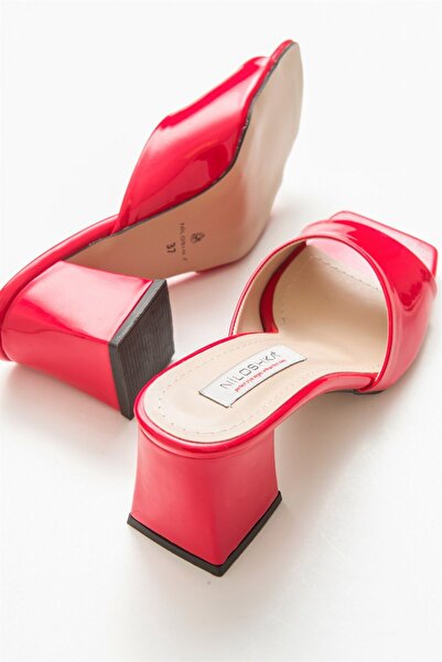 Niloshka Dublin Red Patent Leather Women's Slippers