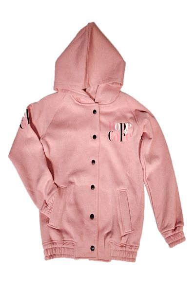 miniklife 7-16 Years Old Boys and Girls Hooded Cardigan - 3 Thread Raised Winter Model
