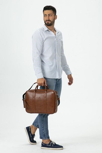 Necati Çanta Macbook Organizer Χαρτοφύλακας Laptop 15,6" & 16" ιντσών Μαύρισμα