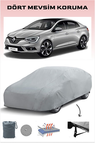 APEXİ Renault Megane 4 Sedan Uyumlu Araba Brandası, Oto Branda, Araba Çadırı, Su-Güneş Geçirmez