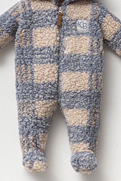 Cassiope (Astarsiz) Hooded Thick Winter Wellsoft Jumpsuit with Booties for Girls and Boys