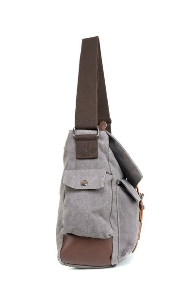 Necati Çanta Сірий 15,6-дюймовий ноутбук з роздільною водонепроникною сумкою для поштаря - багатофункціональний