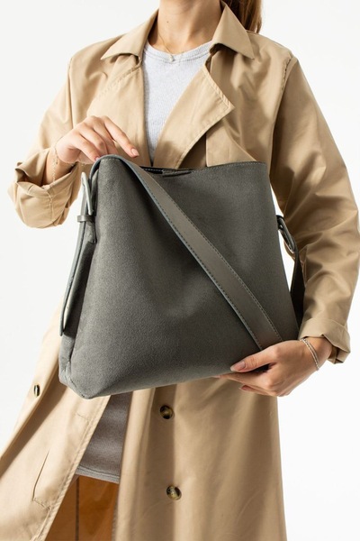 İAMBTŞY Geanta de umar de dama din piele intoarsa cu catelus