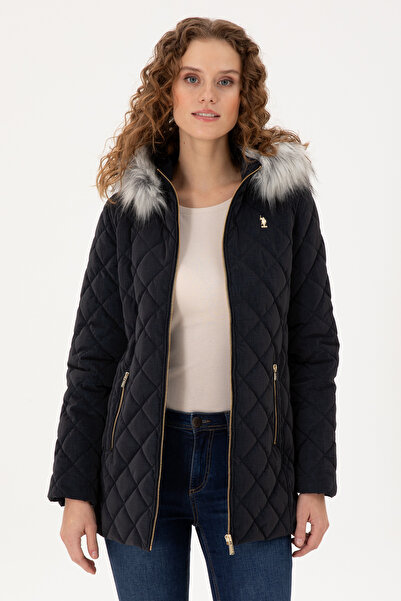 U.S. Polo Assn. Kadın Lacivert Deri Mont 50297230-200
