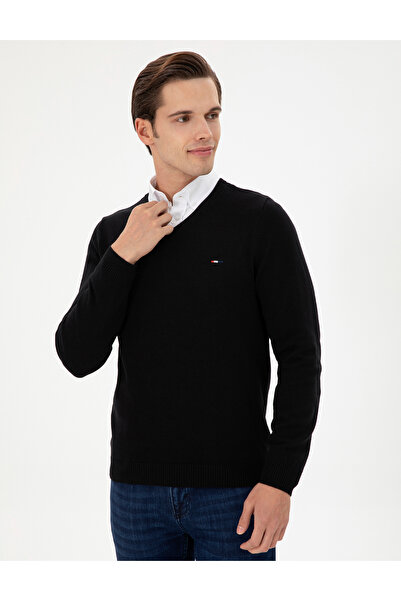 U.S. Polo Assn. Erkek Siyah Basic Kazak 50298283-VR046