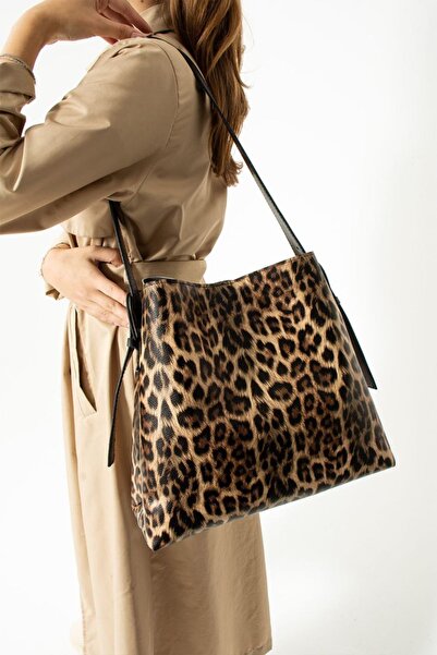 İAMBTŞY Geanta de umar de dama din piele intoarsa cu catelus