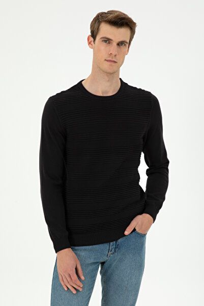 U.S. Polo Assn. سترة رجالية سوداء 50297064 -VR046