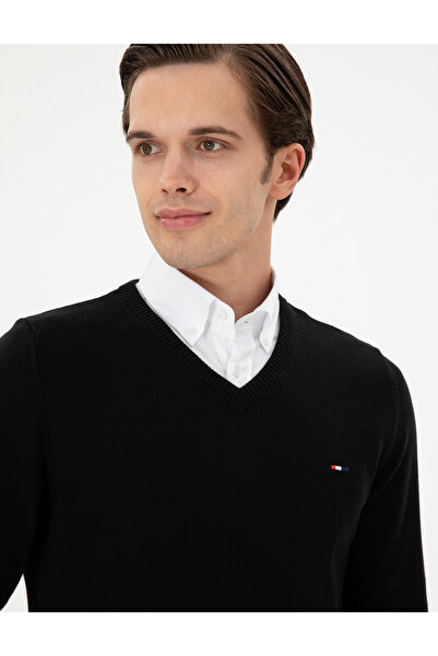 U.S. Polo Assn. Erkek Siyah Basic Kazak 50298283-VR046