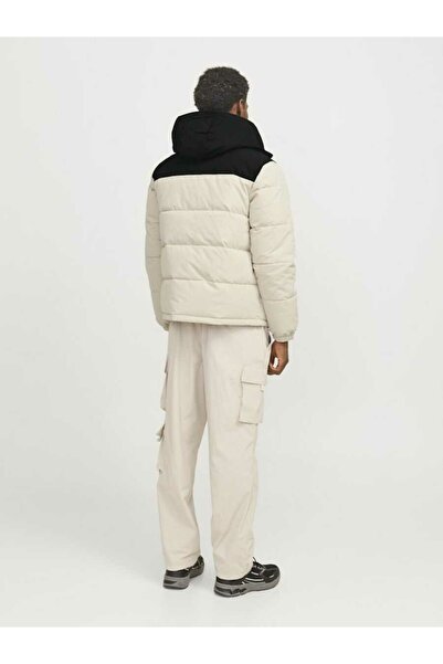 Jack & Jones Μπεζ ανδρικό μπουφάν Puffer - Jjeotto Sn, Moonbeam 12258416