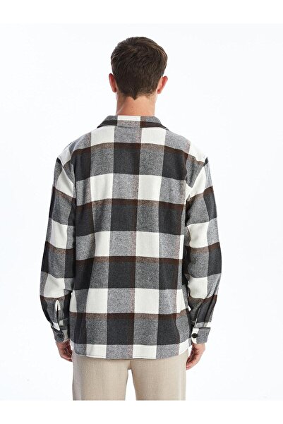 LC Waikiki LCW Vision Екологічний Regular Fit Довгорукавний Картатий Чоловічий Сорочковий Піджак (W4)