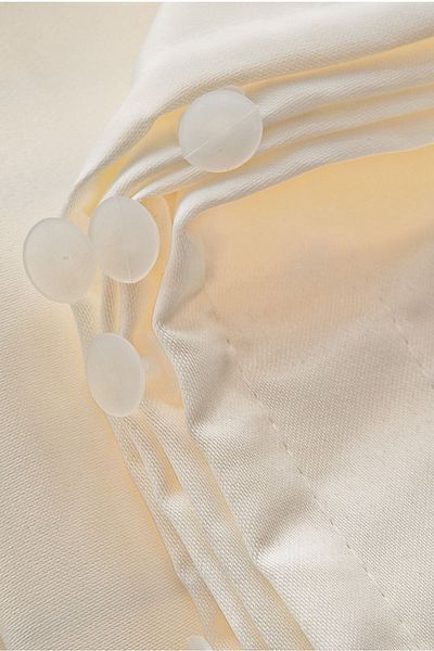 lissehome Standard Satin Sunshade Curtain Ecru Color