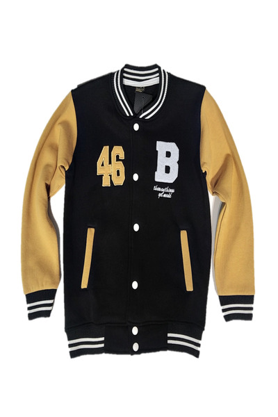 miniklife Children's 3-Thread Fleece-Lined Winter Boys and Girls' Varsity Jac...