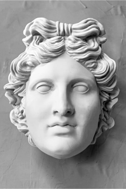 ArkeoArt Design Apollon Duvar Büstü, Yunan Tanrısı Heykeli,  Antik Yunan Sanatı, Ev Dekorasyonu,Büyük Duvar Büstü