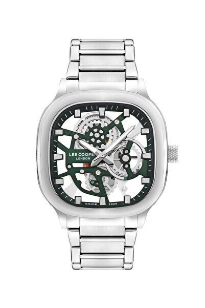 Lee Cooper ساعة لي كوبر LC07974.370 للرجال بشاشة عرض تناظرية وحزام معدني بالل...
