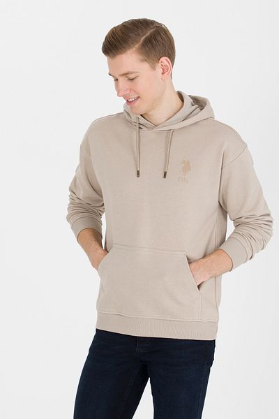 U.S. Polo Assn. Men's Stone Hooded Sweatshirt 50253234 -Vr049