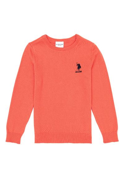 U.S. Polo Assn. Girl's Pomegranate Flower Crew Neck Basic Sweatshirt 50252446...