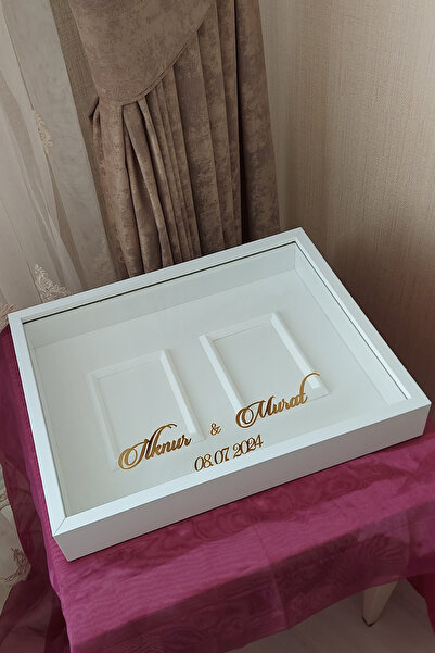 Verda Çerçeve 40x50 Cm Çift Fotoğraf Bölümlü 8 Cm Derinliğinde Isimli Ledsiz ...