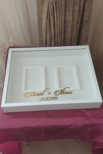 Verda Çerçeve 40x50 Cm Çift Fotoğraf Bölümlü 8 Cm Derinliğinde Isimli Ledsiz ...