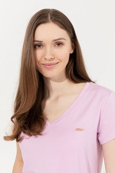 U.S. Polo Assn. Women's Magnolia V-Neck Basic T-Shirt 50246033 -Vr211