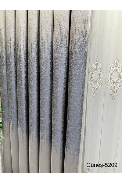 NİVEMESHOME Nivemeshome Sun Ft 632121   Silver V-5209 1/3 Draga de fundal plisată închisă Apm