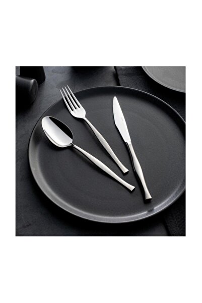 Nehir Zarif Sade Pasta Tatlı Bıçak - Pasta Bıçağı 12 Li