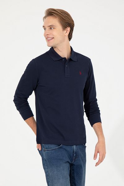U.S. Polo Assn. Hanorac de bază bleumarin pentru bărbați 50253121 -VR033