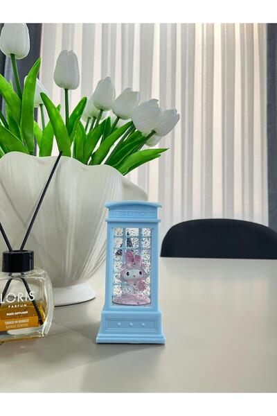 adaura HELLO KİTTY Telefon Kulübesi Tasarımlı IŞIKLI Kar Küresi