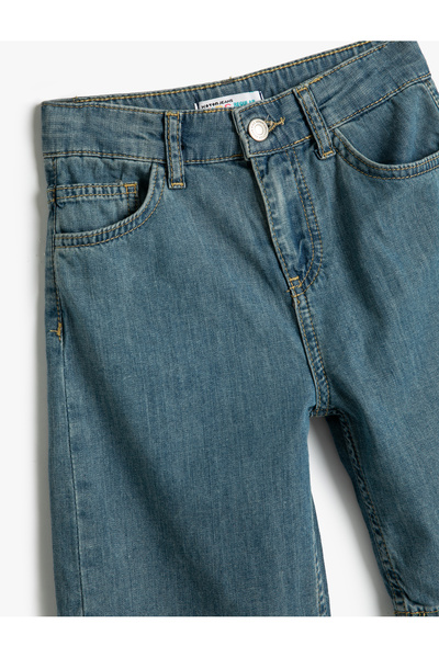 Koton Chino Bermuda Şort Cepli Rahat Kesim Pamuklu