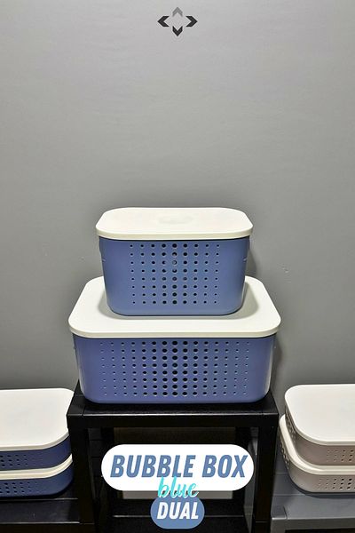 LİGROUND BUBBLE BOX DUAL Двоен капак Многофункционална декоративна кутия за съхранение 2 бр. Органайзер за кутии