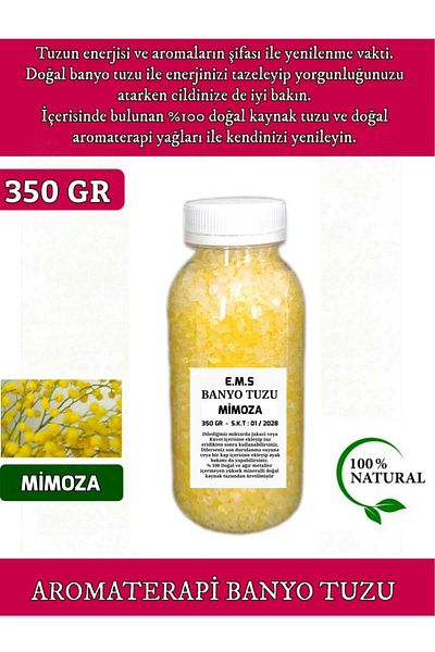 E.M.S AVM 350 Gr Mimosa Scented Foot Care Salt - Jacuzzi Salt for Manicure and Pedicure
