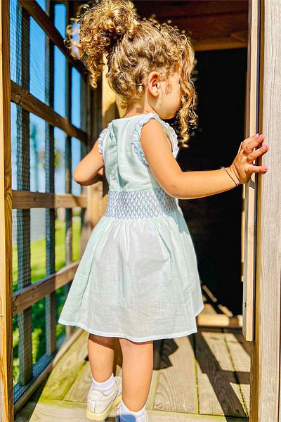 LULU Kids Daisy Pattern - Rochie de vară pentru fetiță fără mâneci