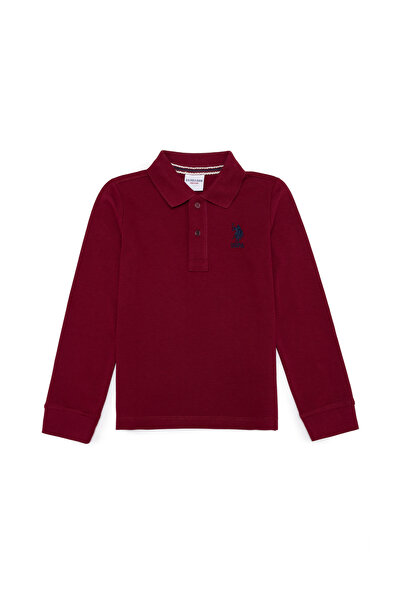 U.S. Polo Assn. Erkek Çocuk Vişne Basic Sweatshirt 50253783-VR223
