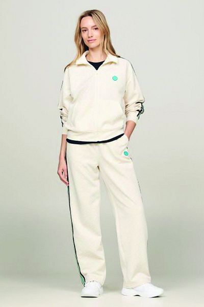 Tommy Hilfiger Women's Sweatpants with Stripe Legs and Zipper