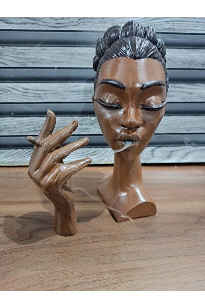 HUNATASARIM Solange Black Woman Geri Akış Tütsülük (Boy;20 cm)