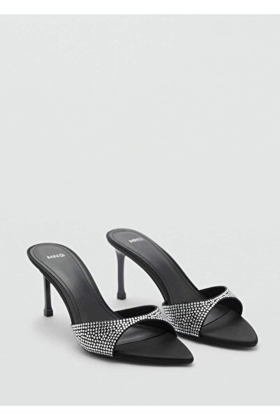 MANGO Woman Taşlı Topuklu Arkası Açık Sandalet
