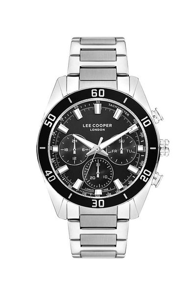 Lee Cooper Lee Cooper Men's Watch, Multi Function Display and Metal Strap - LC07948.350, Silver