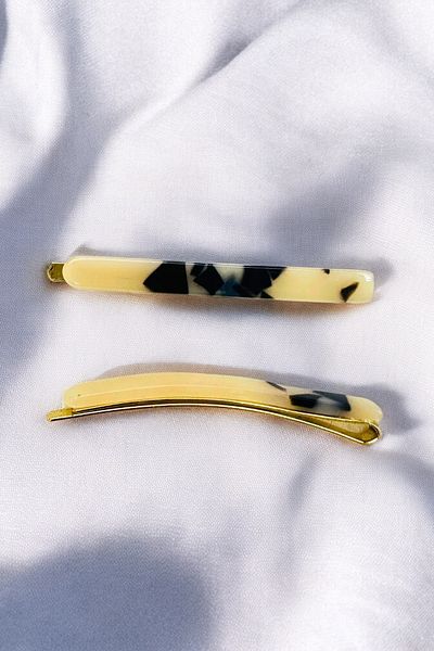 PETEK AKSESUAR 2 PCS ACRYLIC BONE QUALITY WIRE BUCKLE