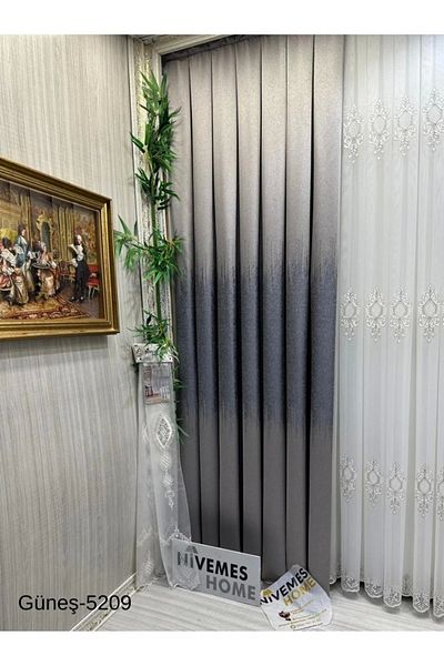 NİVEMESHOME Nivemeshome Sun Ft 632121   Silver V-5209 1/3 Draga de fundal plisată închisă Apm