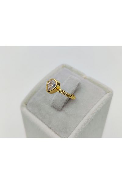 Alina Jewelry Adjustable Gemstone Rings - Tourmaline, Crystal Quartz, Citrine, Peridot and Ruby