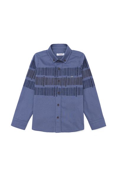 U.S. Polo Assn. Сива риза с дълъг ръкав за момче 50255271-VR024