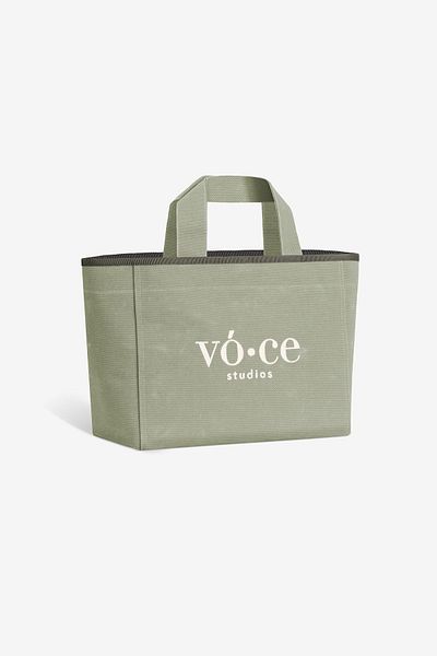 voce studios Canvas Mint Green Medium Bag