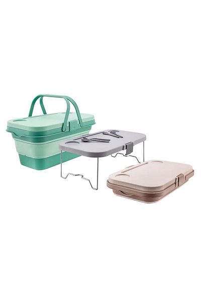 Nefiz Home Nefiz 3 in 1 Foldable Picnic and Camping Basket