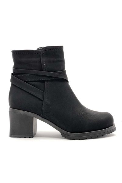 KOCAMANLAR Ayakdaş All Face Boots Γυναικείες Μπότες ΜΑΥΡΟ