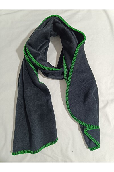 arslan deco Μαύρο φλις κασκόλ Ραμμένο φλις κασκόλ